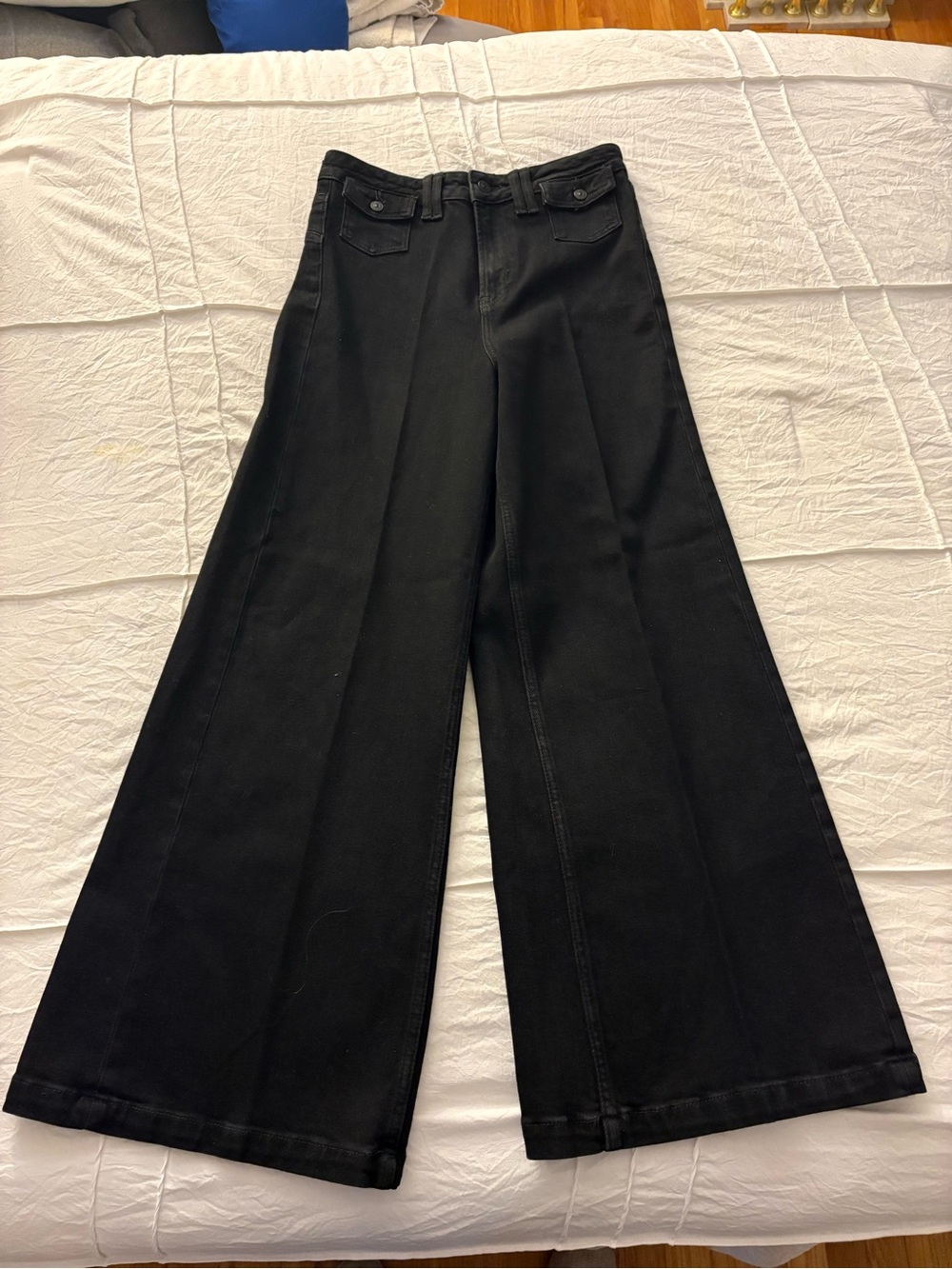 We The Free Women’s Kellee High Rise Palazzo Jeans Black Size 26